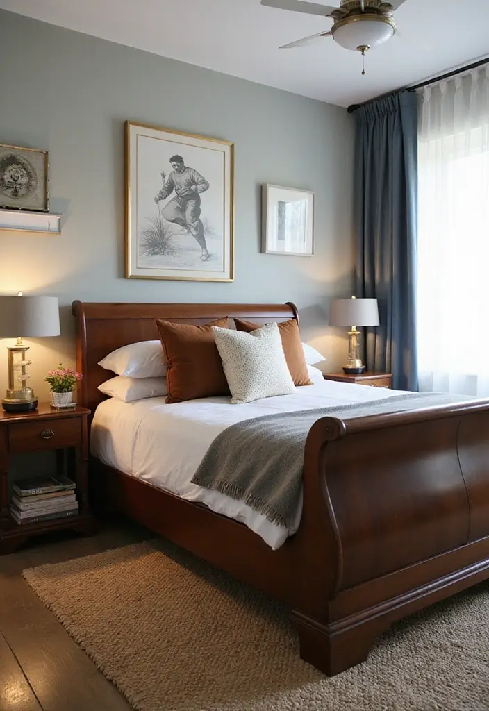 27 Dark Wood and White Decor Ideas for Bright Balanced Interiors - 23. Mix Old and New