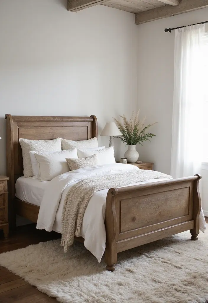 27 Dark Wood and White Decor Ideas for Bright Balanced Interiors - 3. Layer Soft Textiles