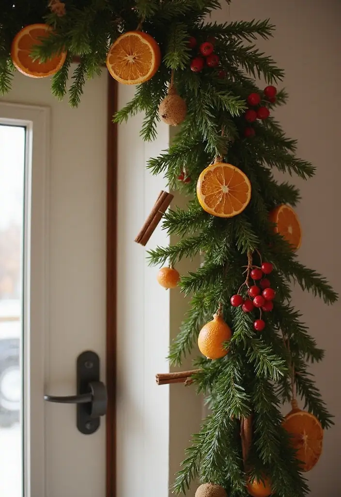 27 Red White and Wood Christmas Decor Ideas for Holiday Warmth - 13. DIY Holiday Garland