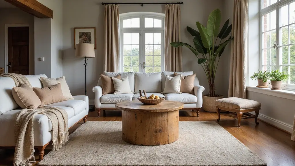 27 Round Wood Coffee Table Decor Ideas That Tie a Room Together