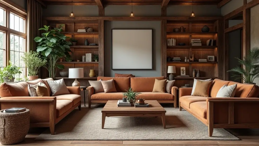 28 Dark Wood Living Room Decor Ideas That Feel Inviting