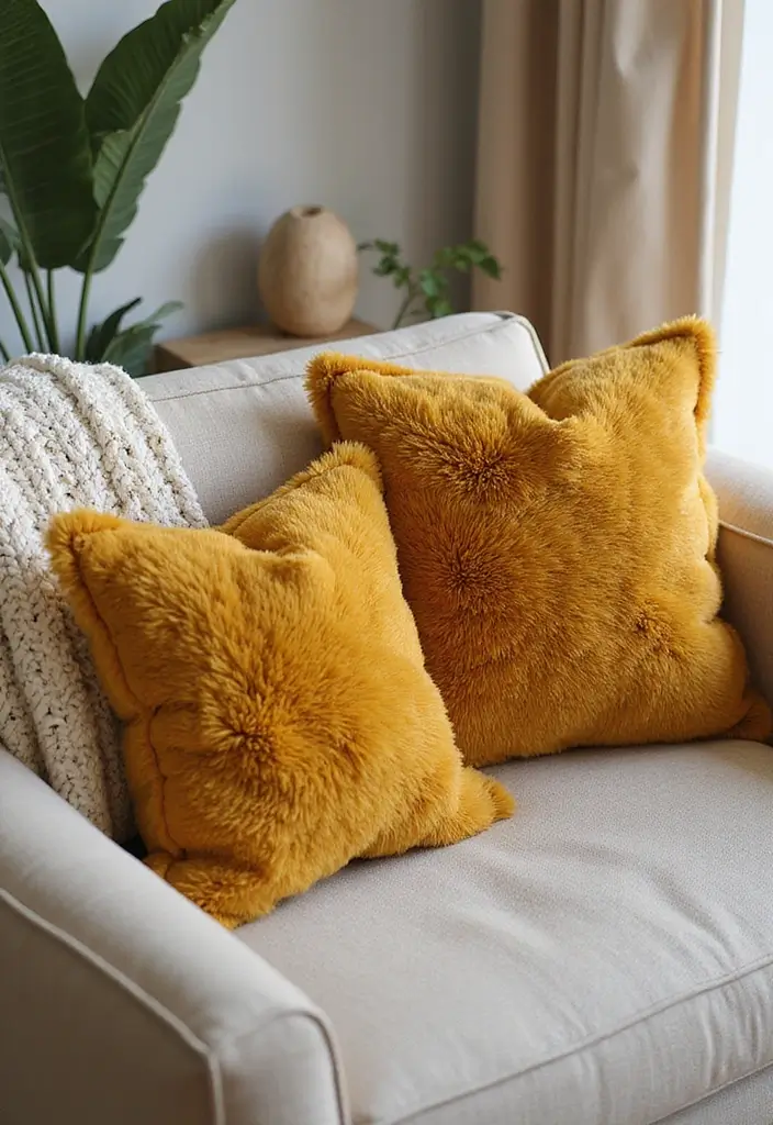 28 Gold and Wood Living Room Decor Ideas That Feel Luxurious 33 28 Gold and Wood Living Room Decor Ideas That Feel Luxurious - 9. Gold Throw Pillows