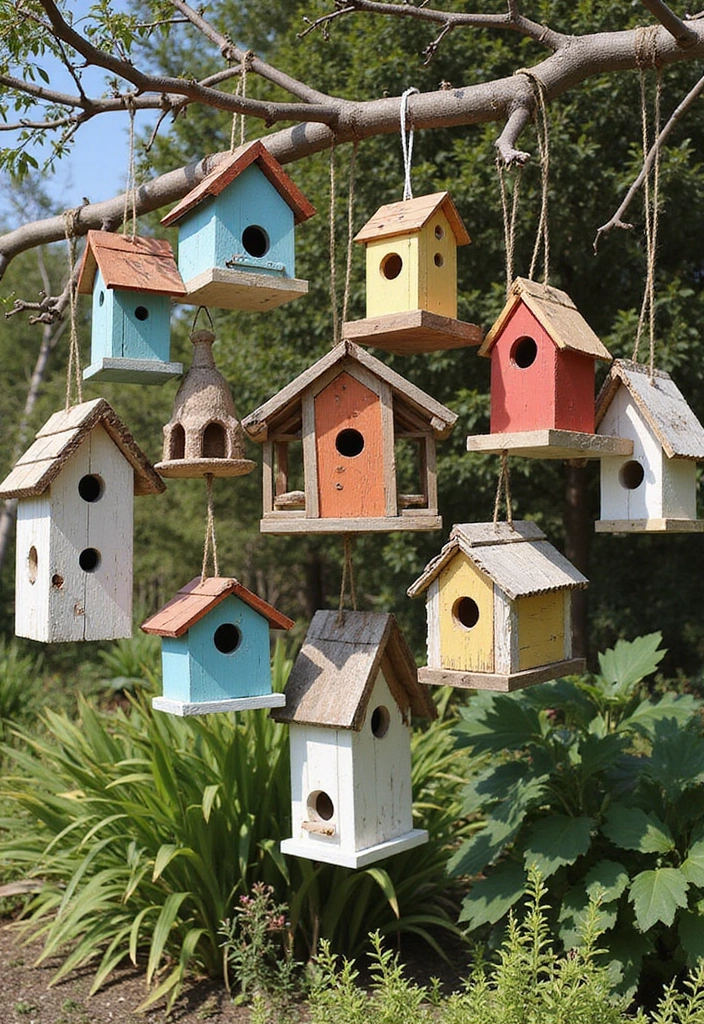 28 Scrap Wood Art Projects for DIY Rustic Wall Decor 37 28 Scrap Wood Art Projects for DIY Rustic Wall Decor - 11. Scrap Wood Birdhouses