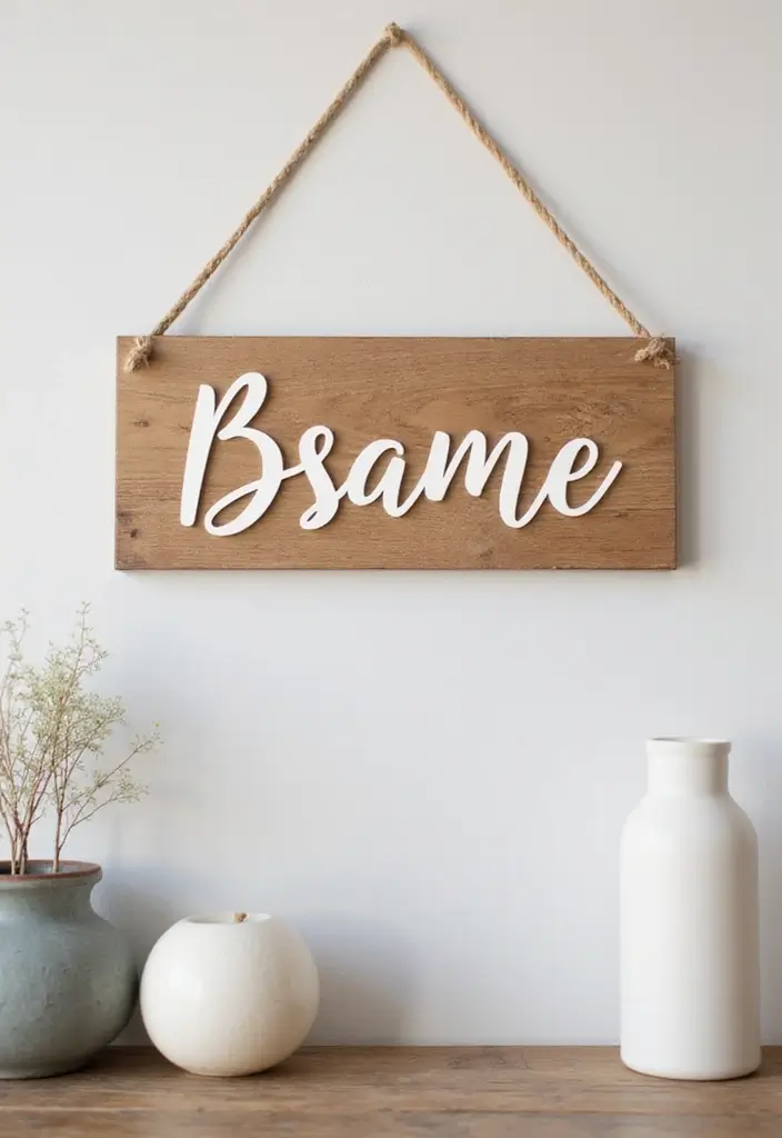 28 Scrap Wood Art Projects for DIY Rustic Wall Decor 42 28 Scrap Wood Art Projects for DIY Rustic Wall Decor - 14. Wooden Name Signs