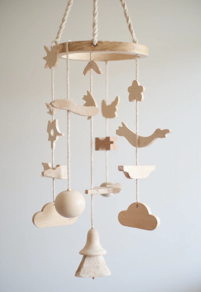 28 Scrap Wood Art Projects for DIY Rustic Wall Decor 44 28 Scrap Wood Art Projects for DIY Rustic Wall Decor - 16. Scrap Wood Mobile