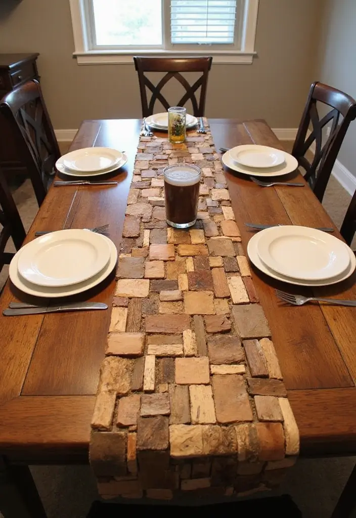 28 Scrap Wood Art Projects for DIY Rustic Wall Decor 53 28 Scrap Wood Art Projects for DIY Rustic Wall Decor - 19. Scrap Wood Table Runner