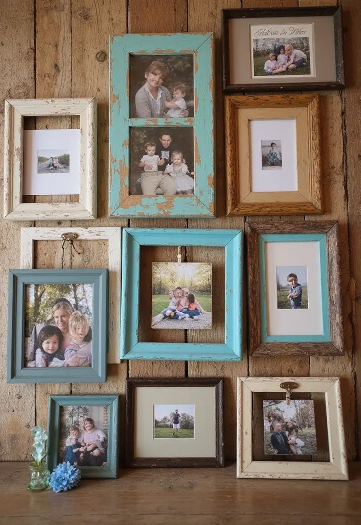 28 Scrap Wood Art Projects for DIY Rustic Wall Decor 8 28 Scrap Wood Art Projects for DIY Rustic Wall Decor - 2. Upcycled Wooden Frames