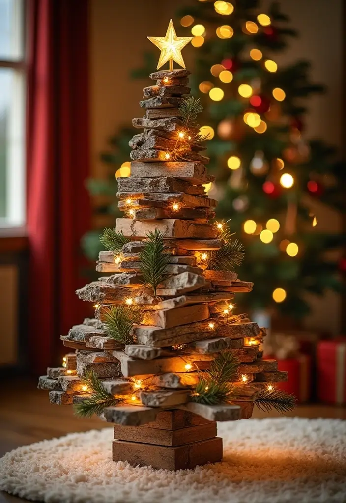 28 Scrap Wood Art Projects for DIY Rustic Wall Decor 72 28 Scrap Wood Art Projects for DIY Rustic Wall Decor - 26. Scrap Wood Christmas Tree