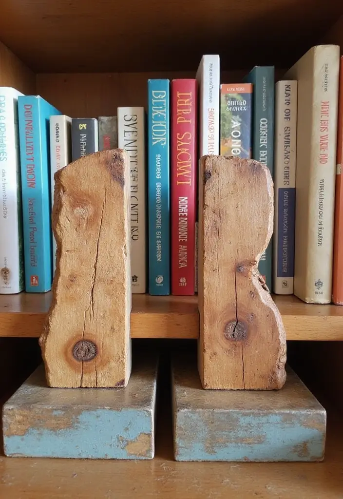 28 Scrap Wood Art Projects for DIY Rustic Wall Decor 79 28 Scrap Wood Art Projects for DIY Rustic Wall Decor - 27. Scrap Wood Bookends