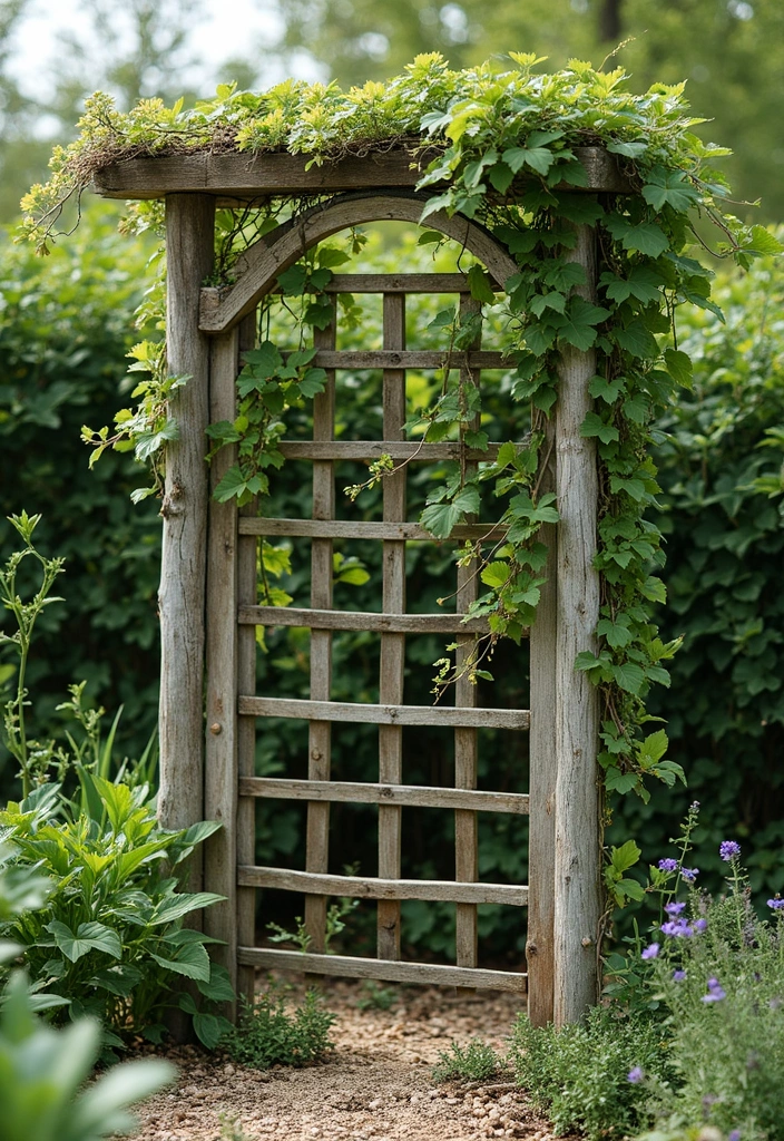 28 Scrap Wood Art Projects for DIY Rustic Wall Decor 80 28 Scrap Wood Art Projects for DIY Rustic Wall Decor - 28. Scrap Wood Garden Trellis