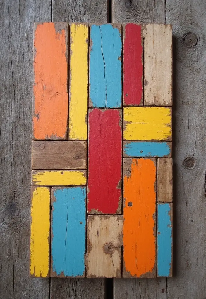 28 Scrap Wood Art Projects for DIY Rustic Wall Decor 22 28 Scrap Wood Art Projects for DIY Rustic Wall Decor - 4. Geometric Wood Art