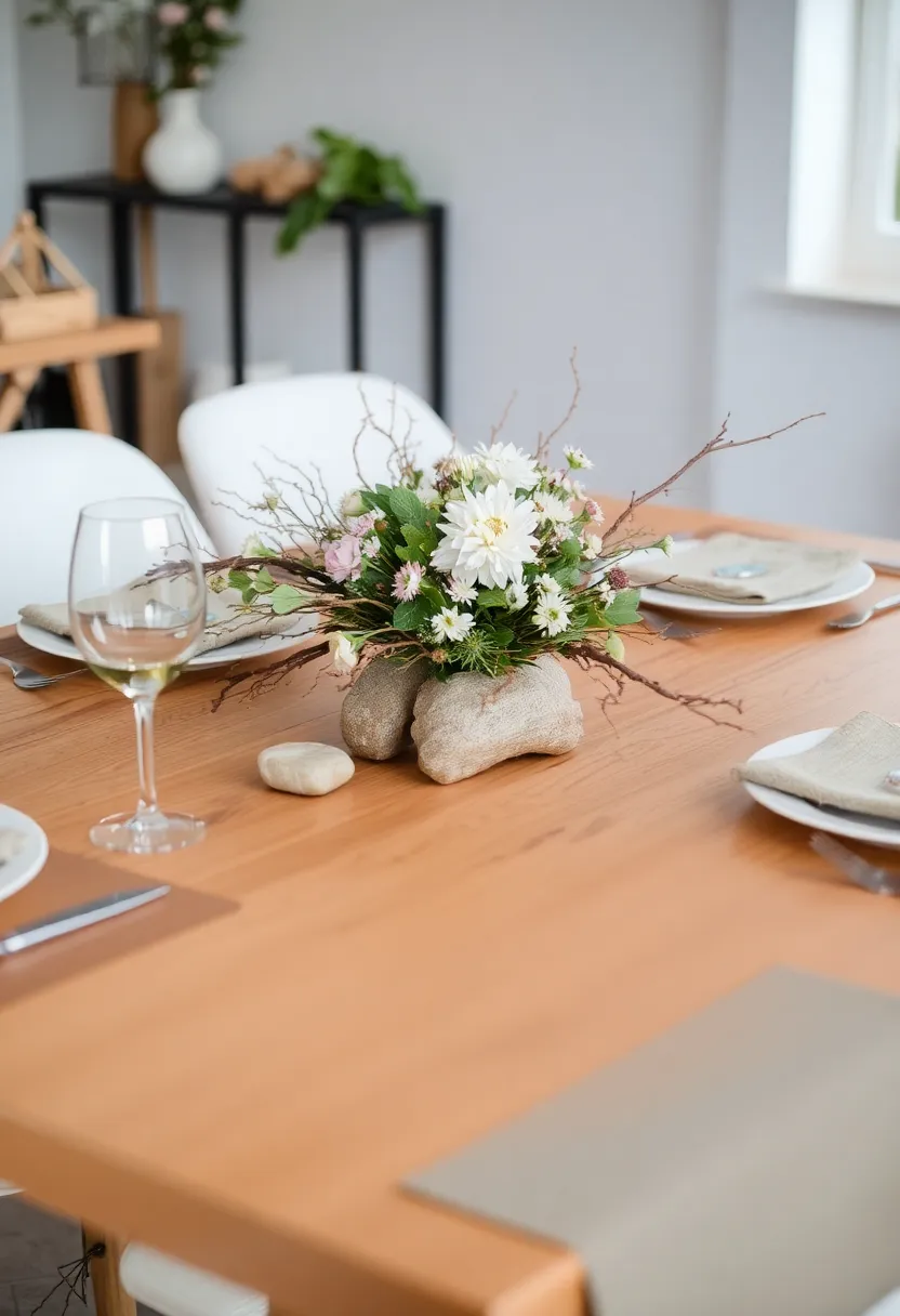 28 Wood Dining Room Table Decor Ideas for Every Season - 23. Back to Nature