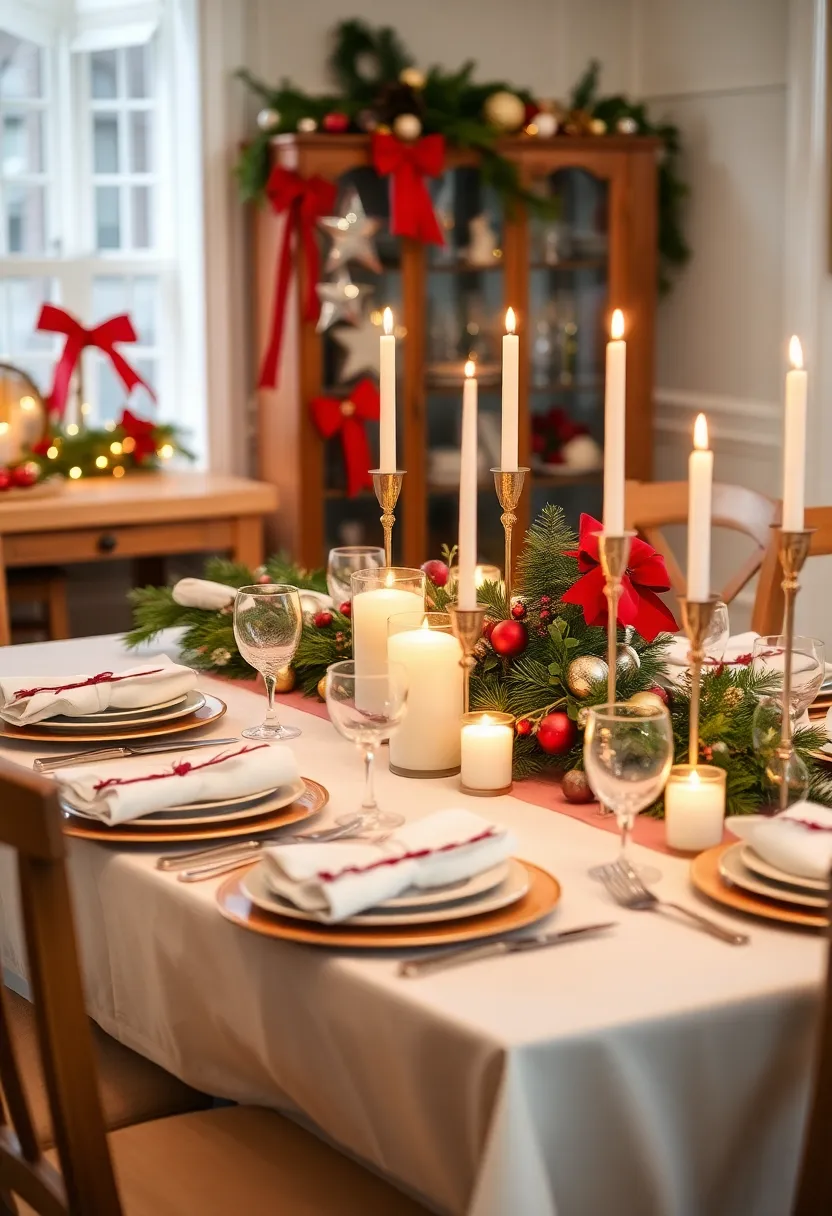 28 Wood Dining Room Table Decor Ideas for Every Season - 26. Holiday-Themed Centerpieces