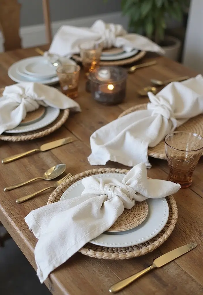 28 Wood Dining Room Table Decor Ideas for Every Season - 9. Layered Textures