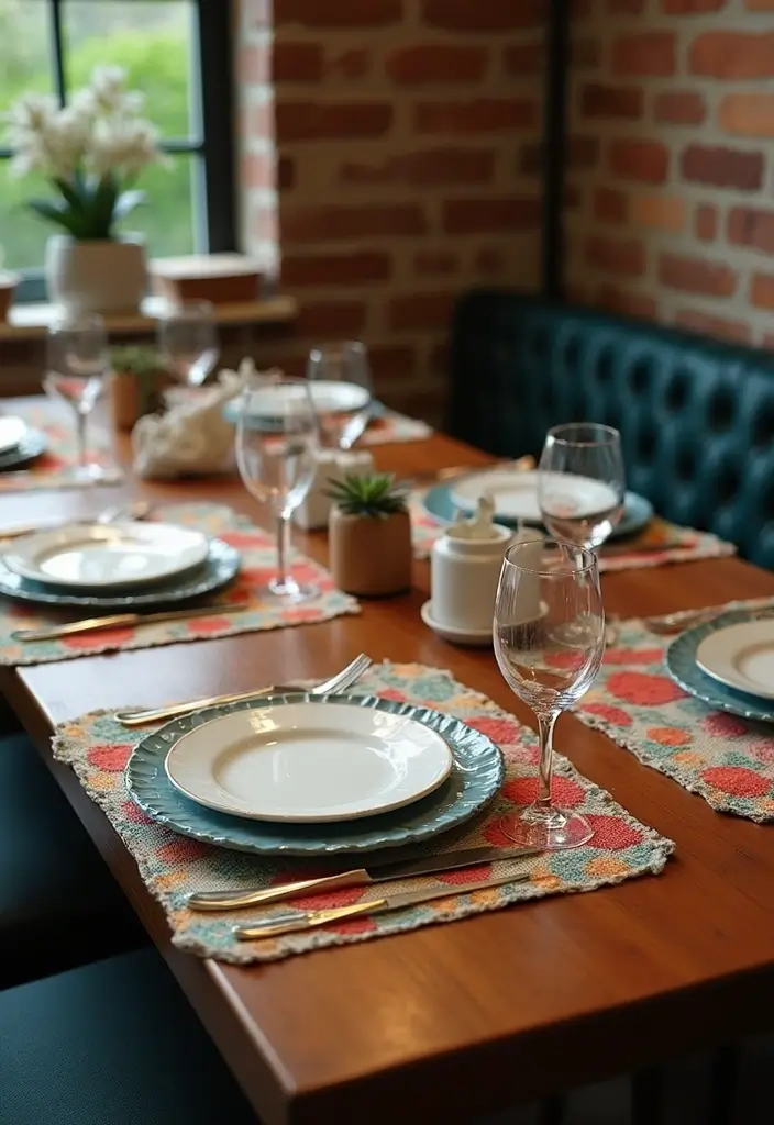 30 Black Wood Dining Table Decor Ideas for Elegant Dining Rooms 40 30 Black Wood Dining Table Decor Ideas for Elegant Dining Rooms - 12. Fun and Functional Placemats