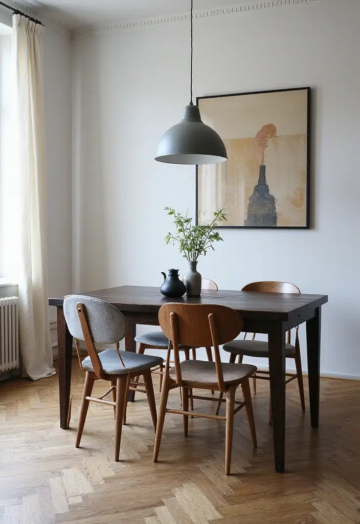 30 Black Wood Dining Table Decor Ideas for Elegant Dining Rooms 54 30 Black Wood Dining Table Decor Ideas for Elegant Dining Rooms - 18. Unique Dining Chairs