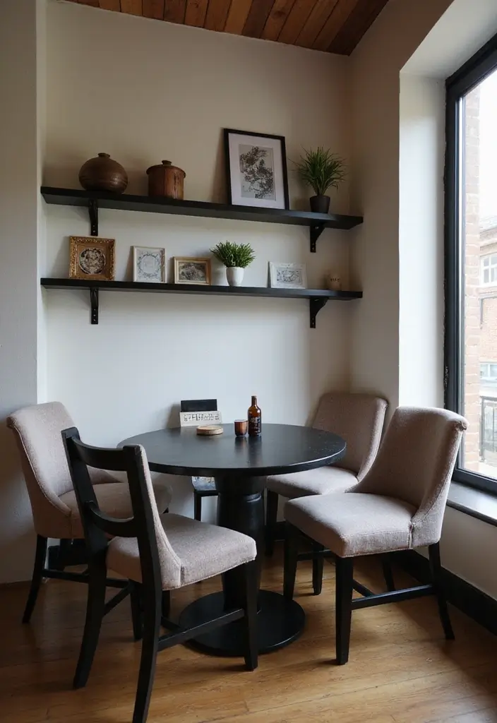 30 Black Wood Dining Table Decor Ideas for Elegant Dining Rooms 68 30 Black Wood Dining Table Decor Ideas for Elegant Dining Rooms - 22. Create a Dining Nook