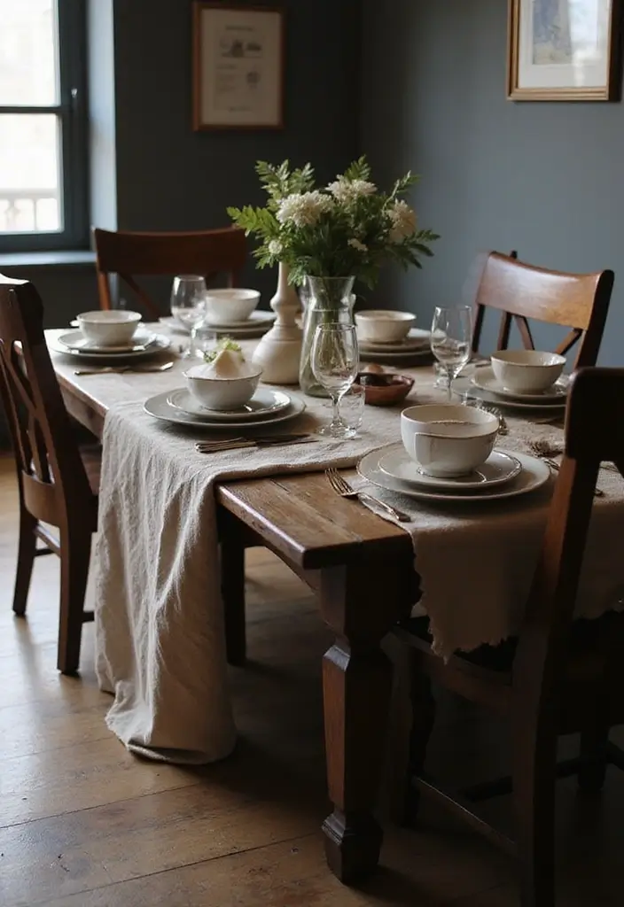 30 Black Wood Dining Table Decor Ideas for Elegant Dining Rooms 90 30 Black Wood Dining Table Decor Ideas for Elegant Dining Rooms - 26. Incorporate Textiles