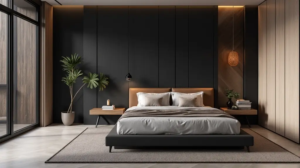 30 Black and Wood Bedroom Decor Ideas for a Modern Contrast