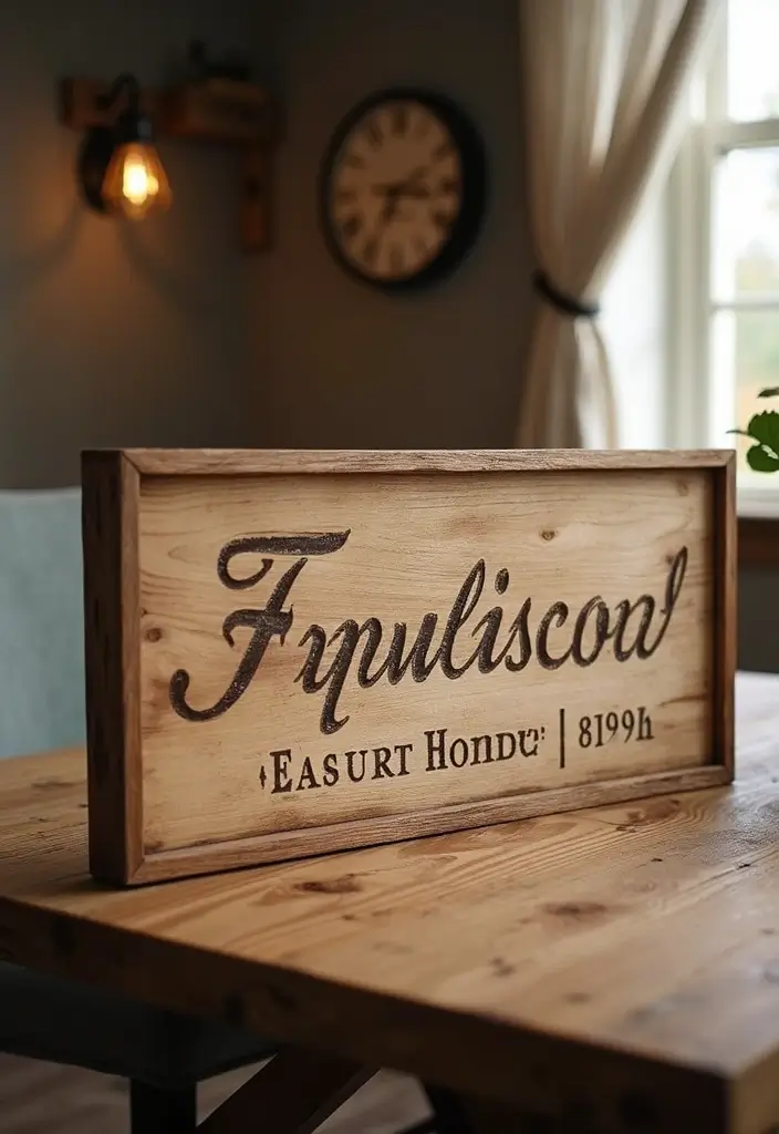 30 DIY Family Wood Sign Ideas for Personalized Wall Decor - 1. Family Name Established Sign