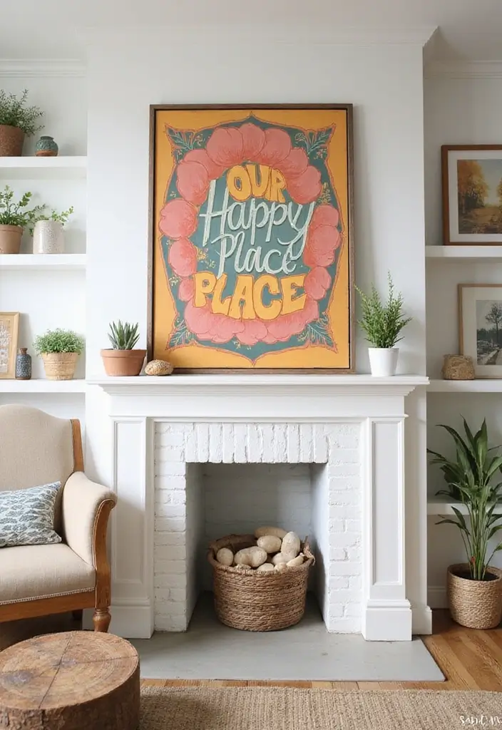 30 DIY Family Wood Sign Ideas for Personalized Wall Decor - 11. Our Happy Place Sign