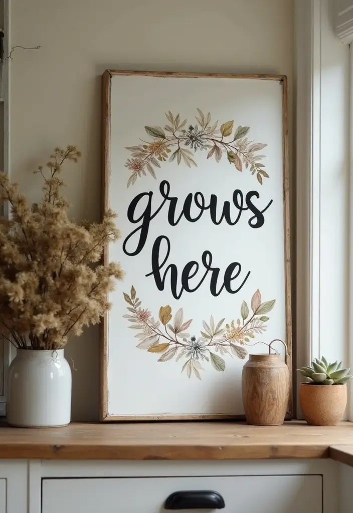 30 DIY Family Wood Sign Ideas for Personalized Wall Decor - 15. Love Grows Here Sign