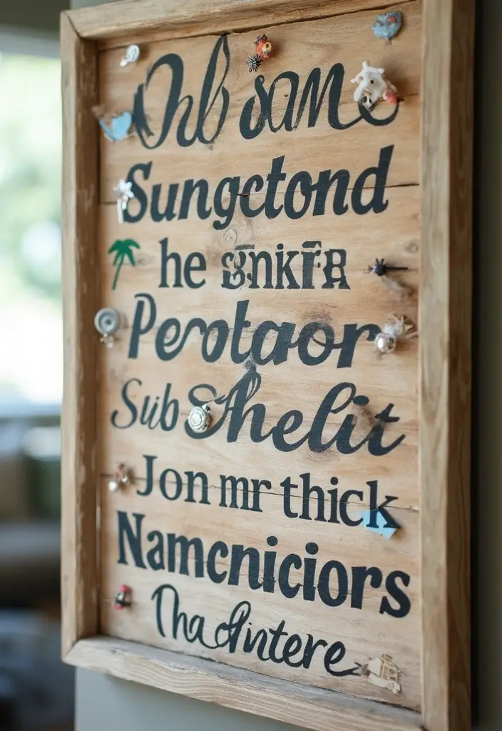 30 DIY Family Wood Sign Ideas for Personalized Wall Decor - 18. Family Vacation Destination Sign