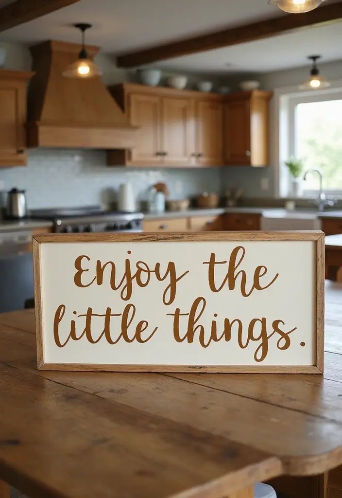 30 DIY Family Wood Sign Ideas for Personalized Wall Decor - 25. Enjoy the Little Things Sign