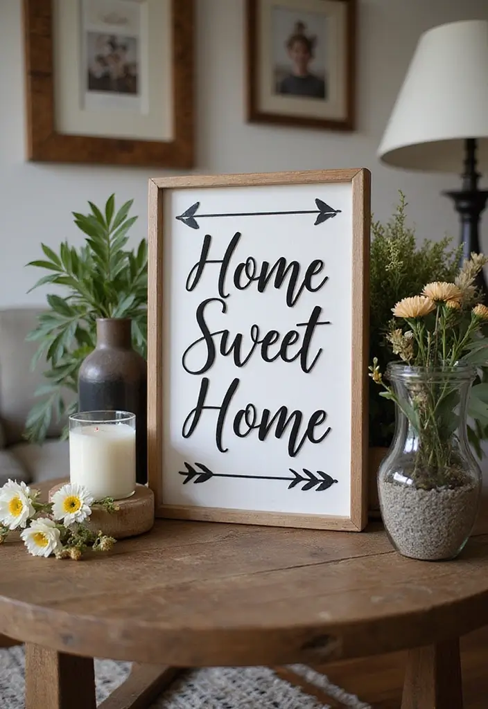 30 DIY Family Wood Sign Ideas for Personalized Wall Decor - 4. Home Sweet Home Sign