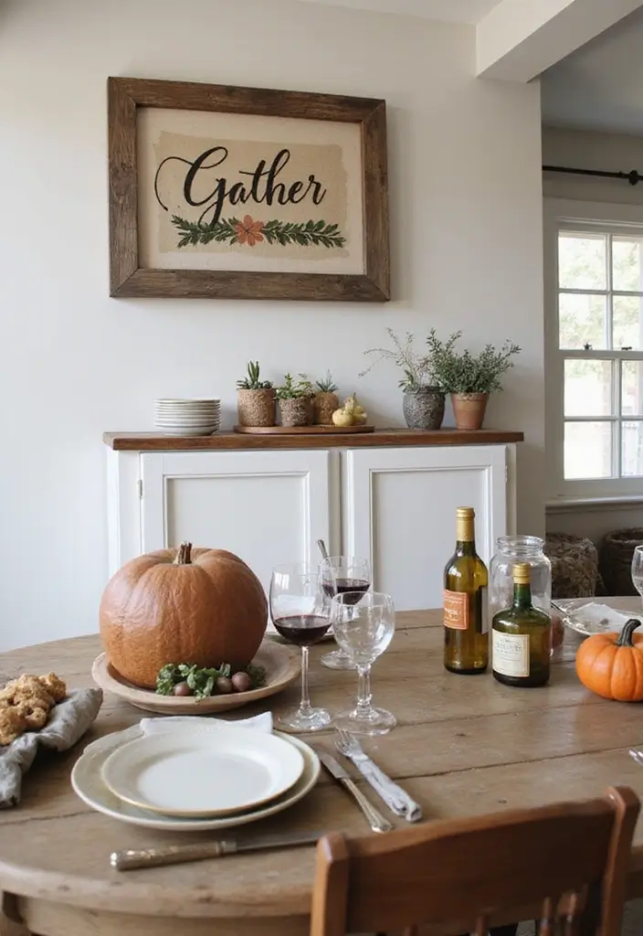 30 DIY Family Wood Sign Ideas for Personalized Wall Decor - 6. Gather Sign