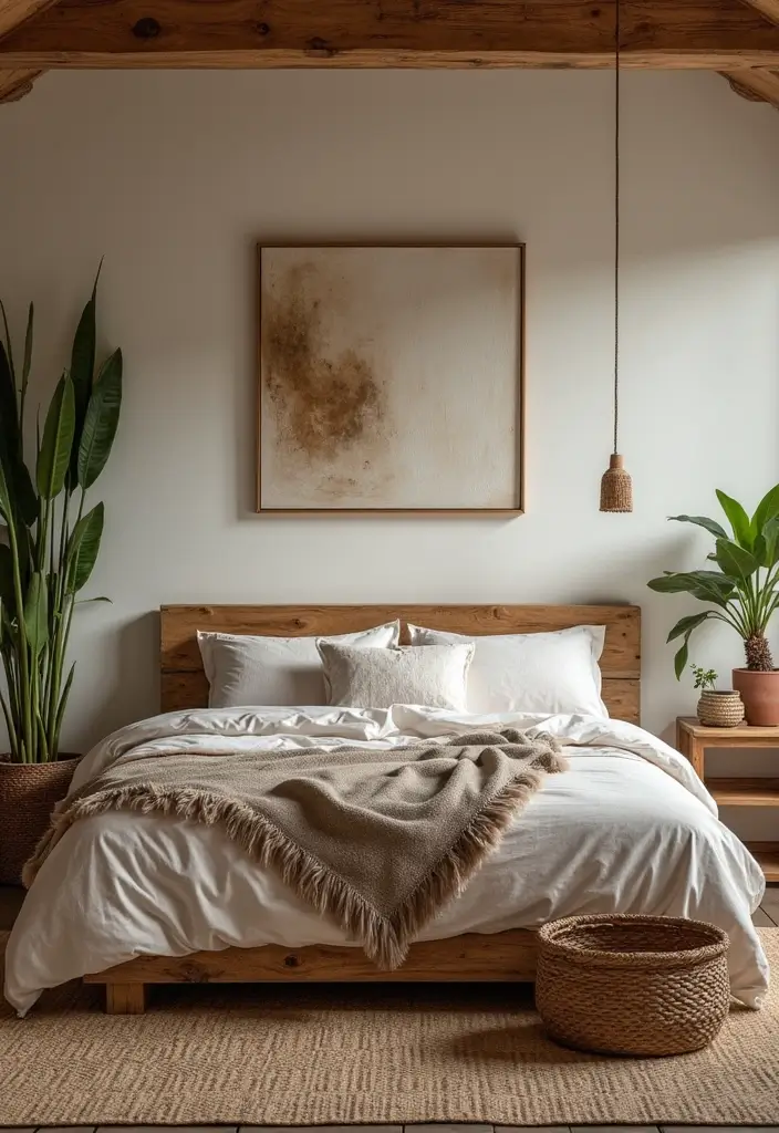 30 Master Bedroom Ideas Featuring Wood Beds for a Natural Feel 1 30 Master Bedroom Ideas Featuring Wood Beds for a Natural Feel - 1. Rustic Reclaimed Wood Bed