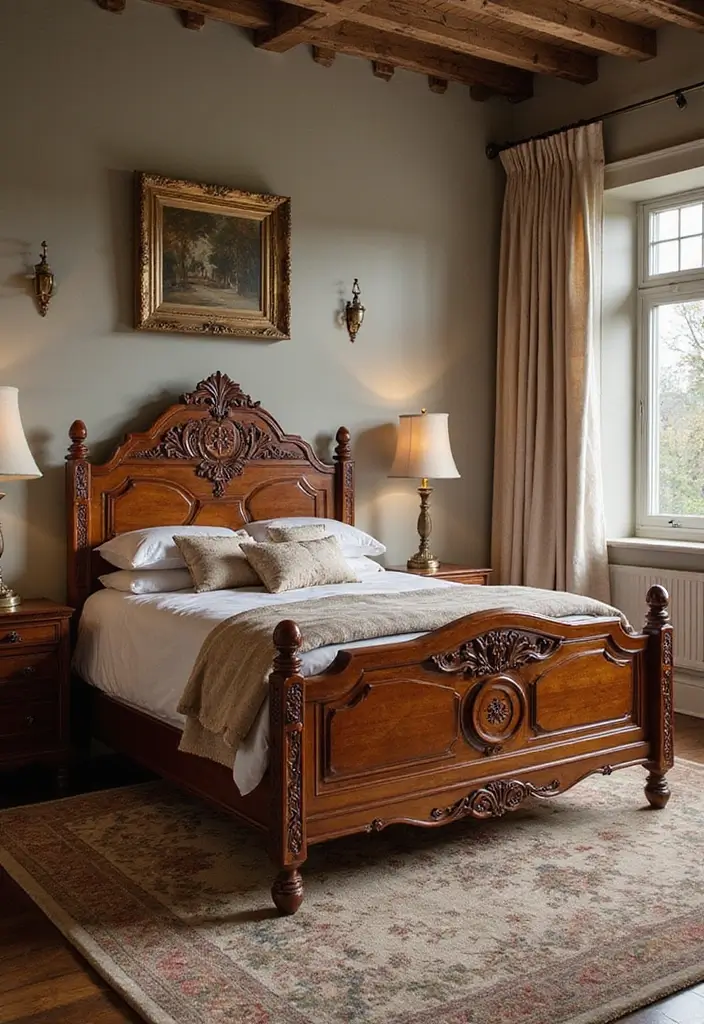 30 Master Bedroom Ideas Featuring Wood Beds for a Natural Feel 40 30 Master Bedroom Ideas Featuring Wood Beds for a Natural Feel - 14. Artistic Wooden Bed Design
