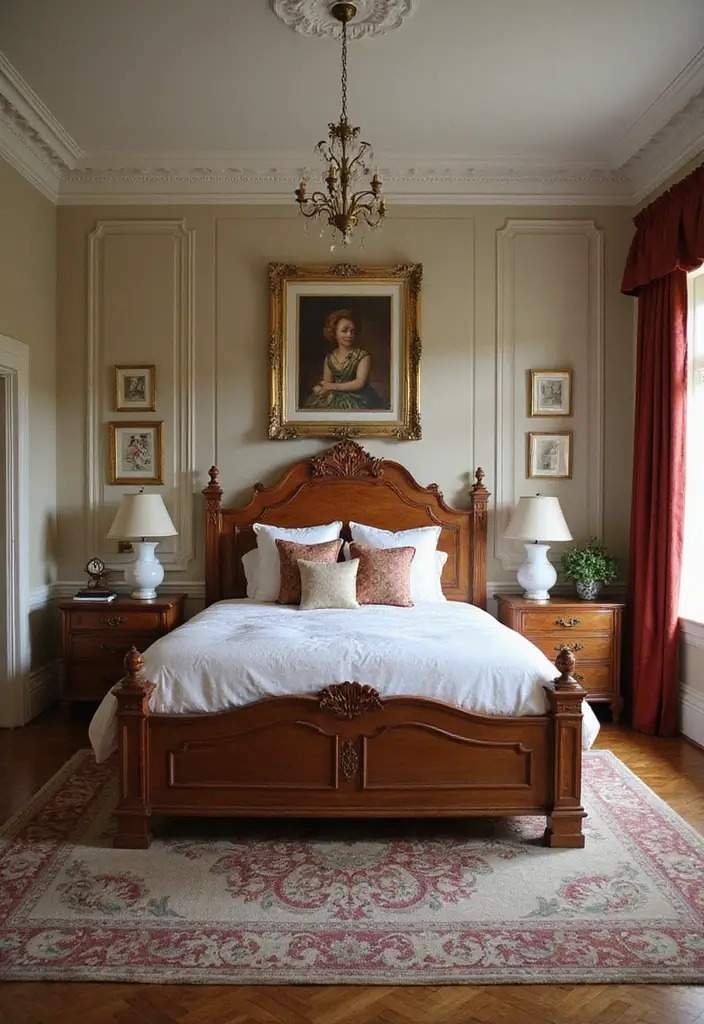 30 Master Bedroom Ideas Featuring Wood Beds for a Natural Feel 83 30 Master Bedroom Ideas Featuring Wood Beds for a Natural Feel - 25. High-Back Wooden Bed