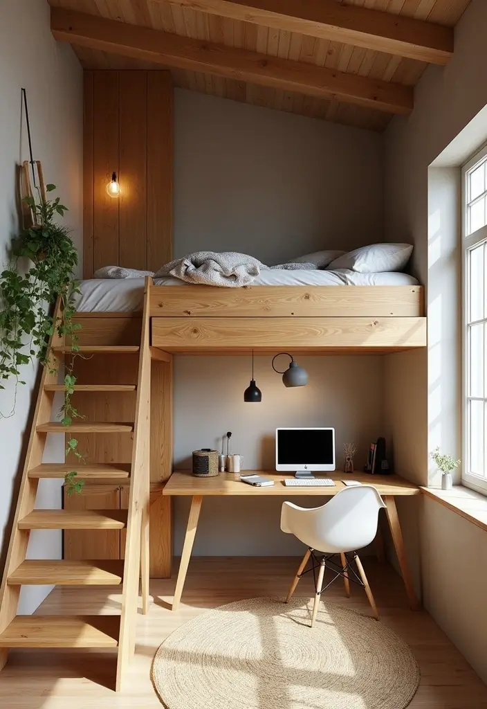 30 Master Bedroom Ideas Featuring Wood Beds for a Natural Feel 90 30 Master Bedroom Ideas Featuring Wood Beds for a Natural Feel - 30. Creative Lofted Wooden Bed