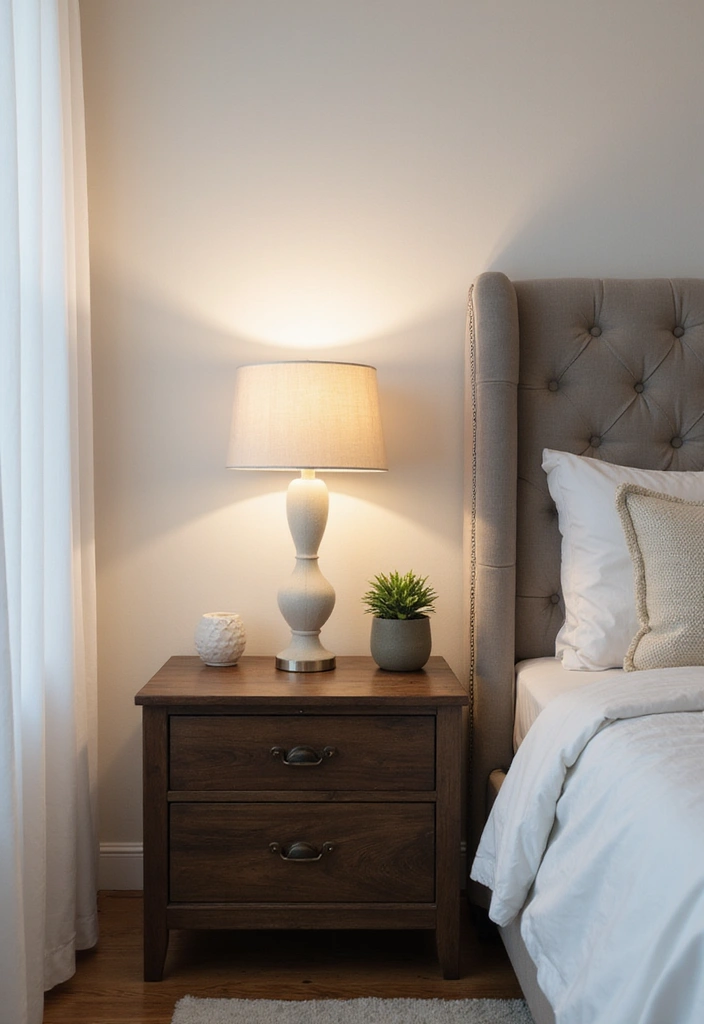 30+ Minimalist Bedroom Decor Ideas with Dark Wood Furniture 5 30+ Minimalist Bedroom Decor Ideas with Dark Wood Furniture - 3. Dark Wood Nightstands