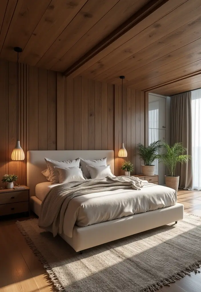 30+ Minimalist Bedroom Decor Ideas with Dark Wood Furniture 27 30+ Minimalist Bedroom Decor Ideas with Dark Wood Furniture - 9. Sustainable Materials