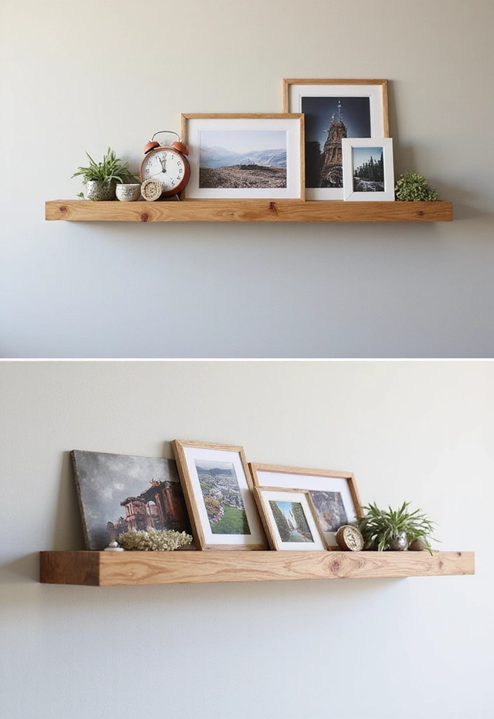 30 Scrap Wood DIY Projects for Cozy Home Decorations - 12. Scrap Wood Picture Ledge