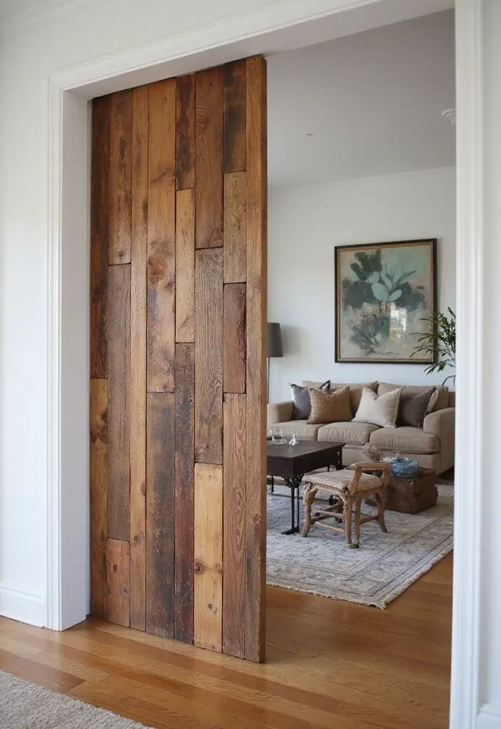30 Scrap Wood DIY Projects for Cozy Home Decorations - 23. Scrap Wood Wall Divider
