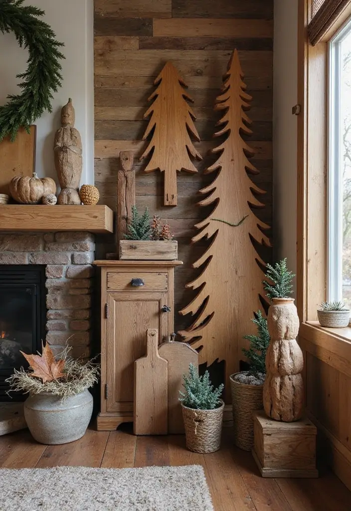 30 Scrap Wood DIY Projects for Cozy Home Decorations - 30. Scrap Wood Holiday Decorations