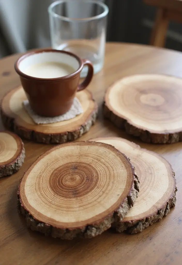 30 Scrap Wood DIY Projects for Cozy Home Decorations - 8. Scrap Wood Coasters